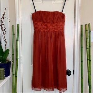 Laundry by Shelli Segal Orange Strapless Dress